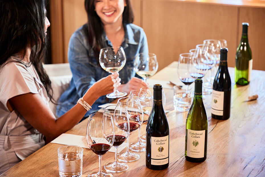 People enjoying the Library Tasting Experience