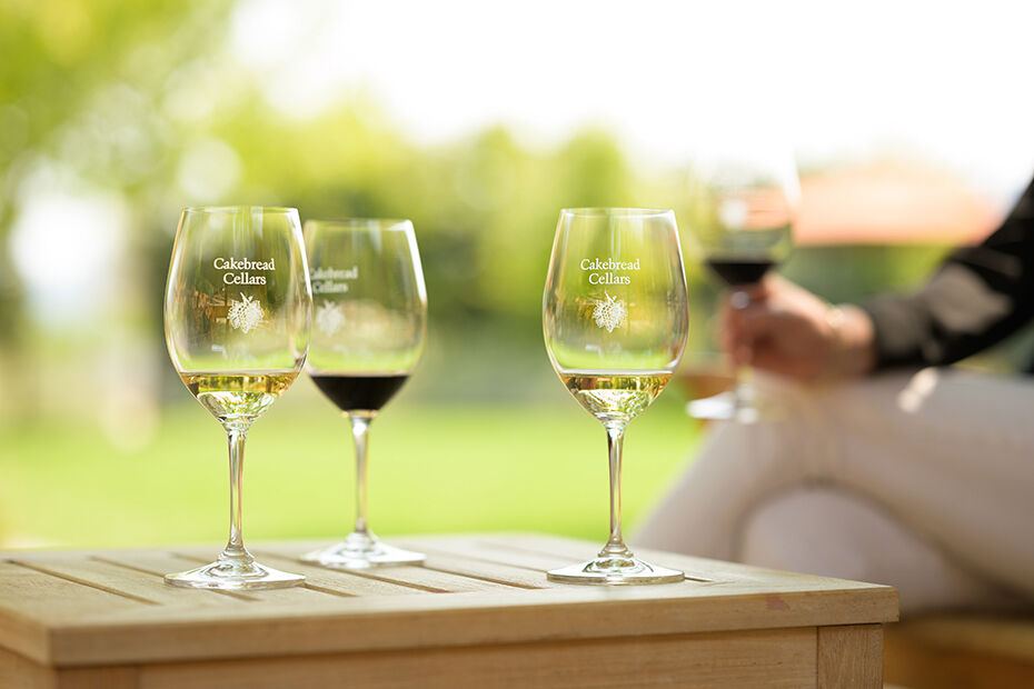 Enjoy outdoor tastings with scenic Wine Country views
