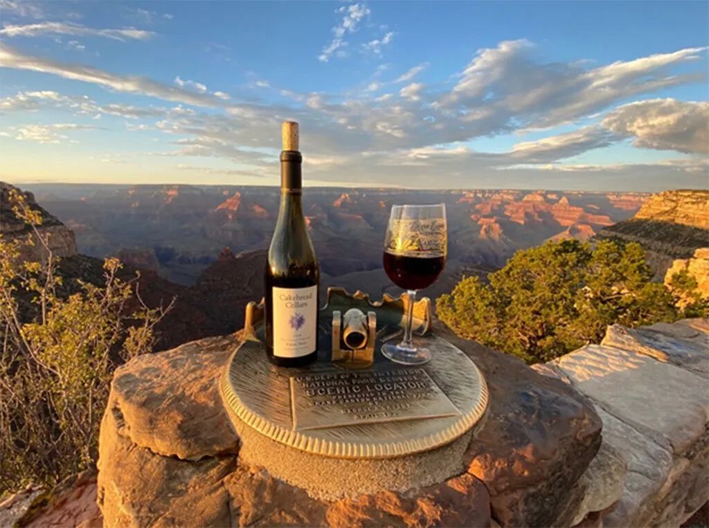 1/6: 2021 Photo Contest Winner by Matthew C. “The timeless grandeur of sunset and wine, can only be matched by a canyon divine."