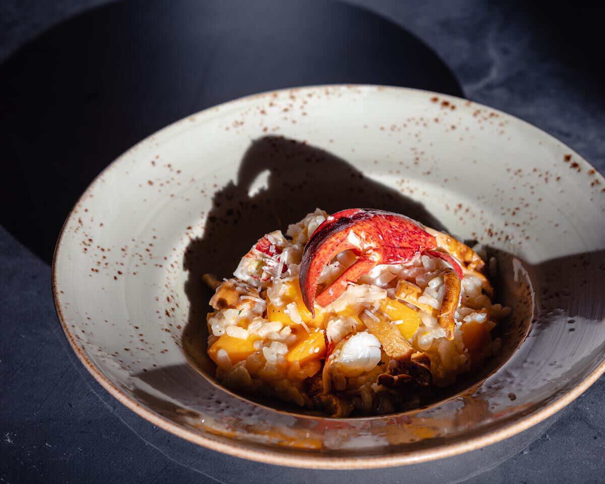Risotto with Lobster, Butternut Squash and Chanterelle Mushrooms