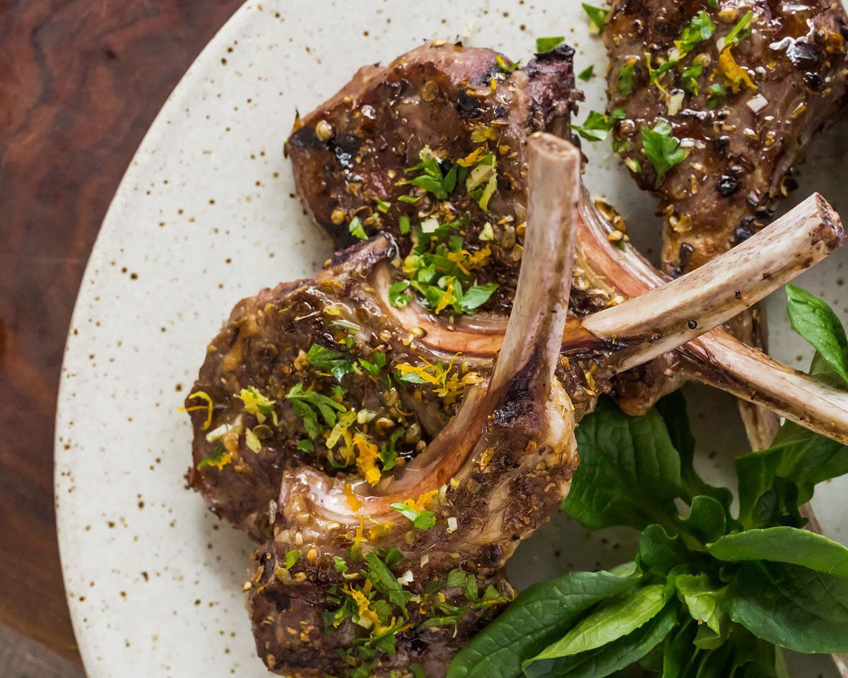 Grilled Herb-Rubbed Lamb Chops