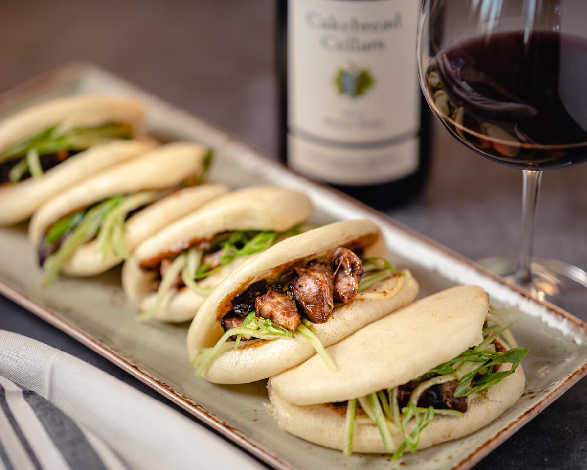 Steamed Bao Buns with Chinese BBQ Pork