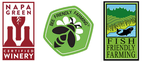 Cakebread Cellars Environmental Certification badges