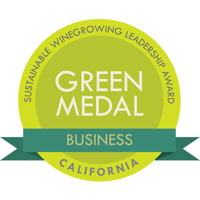 Sustainable winegrowing practices at Cakebread Cellars, highlighted by the Green Medal Business Award in California.